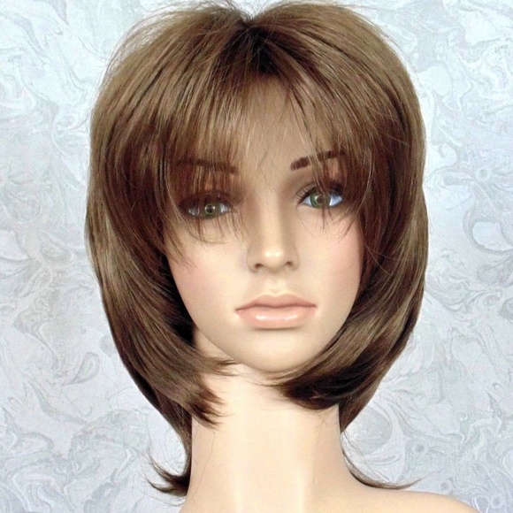Short Soft N Silky Layered Shag Medium Brown main image 4